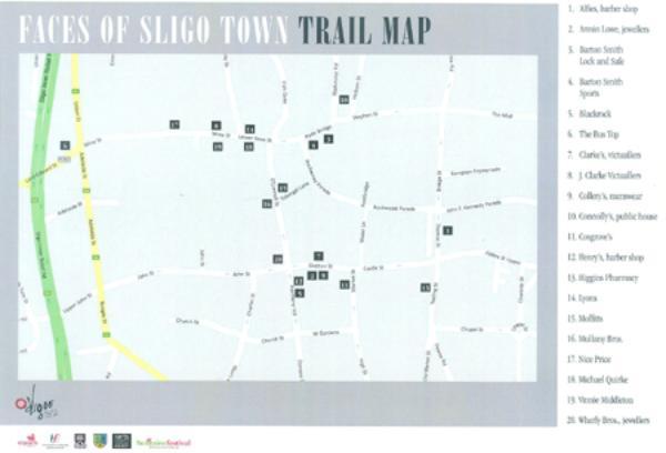Faces of Sligo Exhibition Map